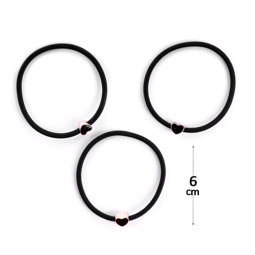 Elástico de Cabelo 3 Peças Nylon Modelos  - Tudo em Caixa