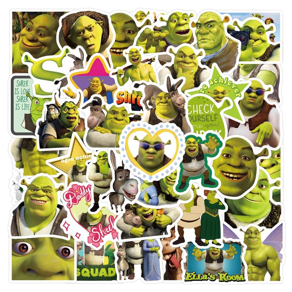 Adesivos Shreks Waterproof Vinyl Anime 60 unidades/lote