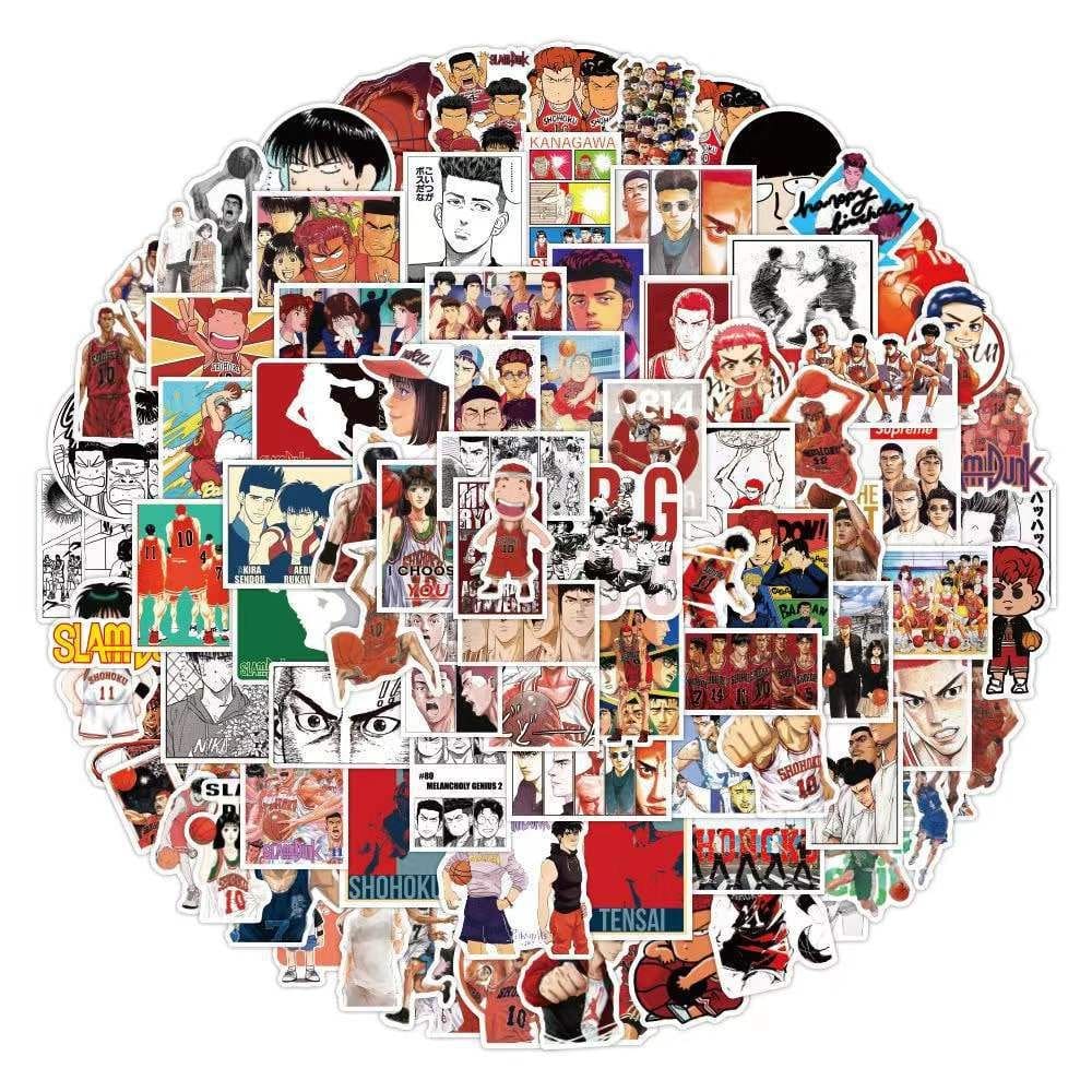 Adesivos Slams Dunks Waterproof Vinyl Anime 100 unidades/lote