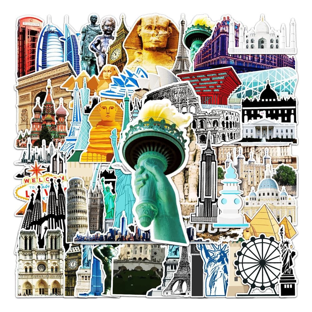 Adesivos, 64 unidades/lote, vinil impermeável, anime para laptop, etc.