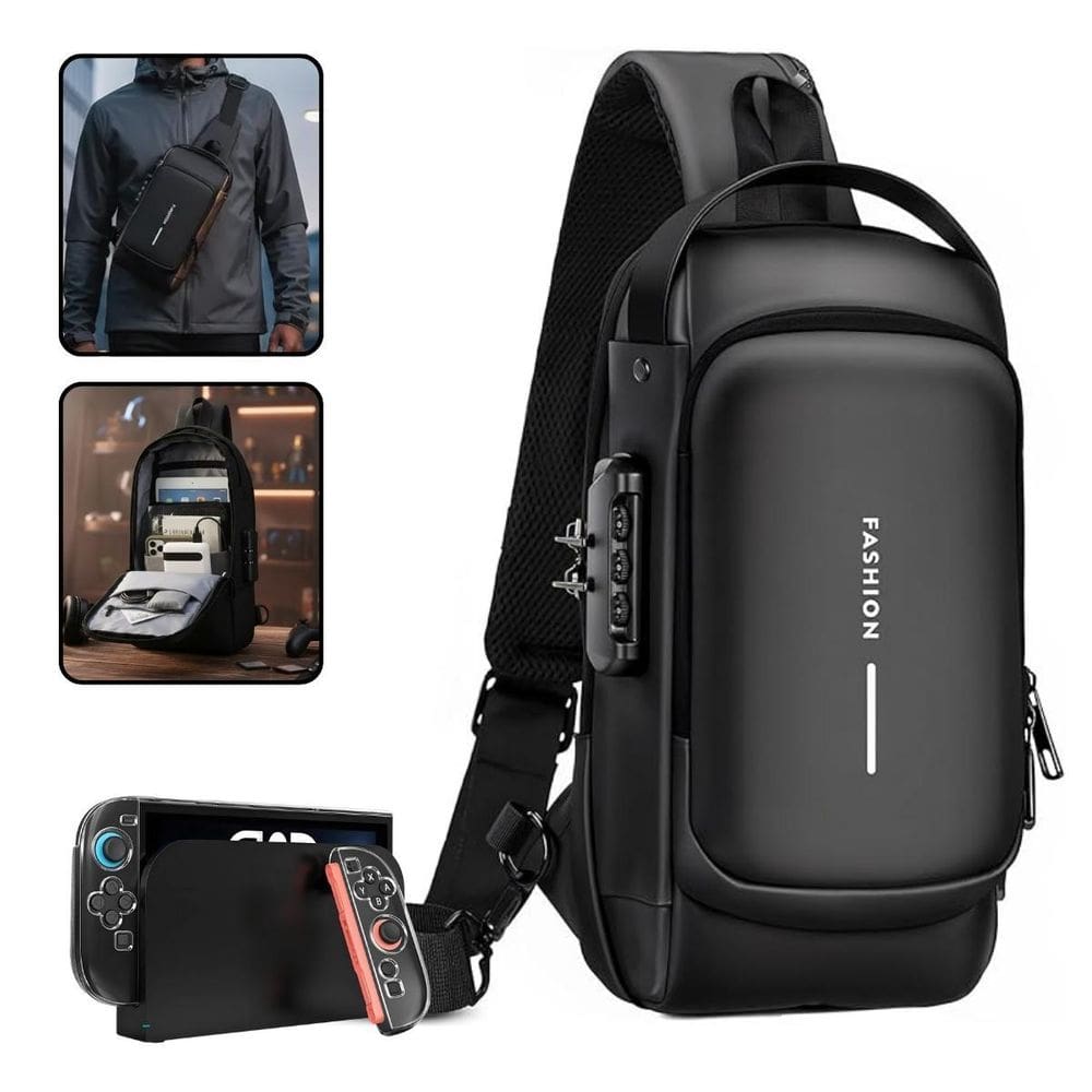 Case Bolsa Estojo Com Usb E Cadeado Para Console Steam Deck