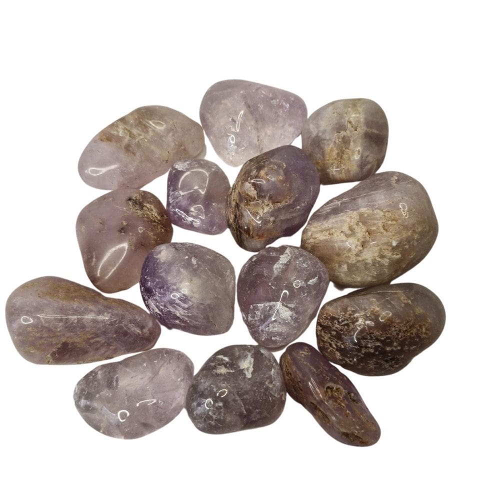 Pedra Natural Ametista 4 A 6 Cm Rolada 1 Kilo