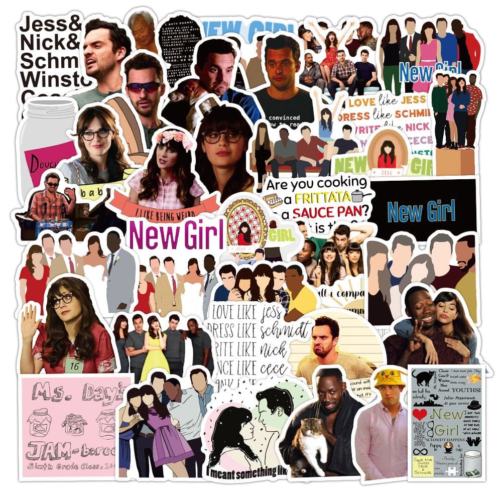 Adesivos 50 unidades/Lot News Girls Adesivo de anime de vinil impermeável