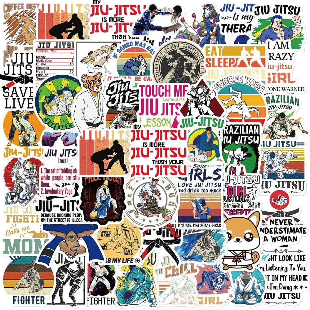 Adesivos de vinil impermeável Jius Jitsus Anime 50 unidades/lote de 5 a 7 cm