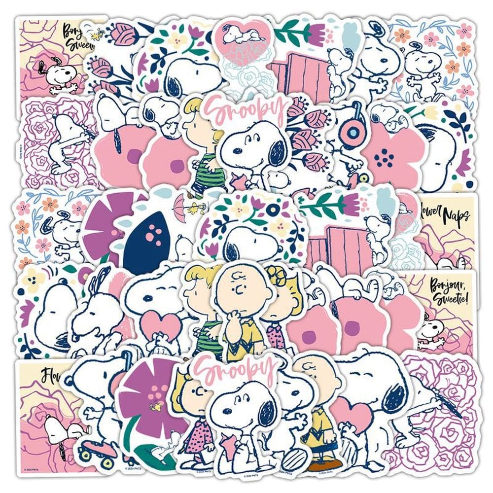Adesivos Snoopys Waterproof Vinyl Anime 50 unidades/lote 5-7 cm D