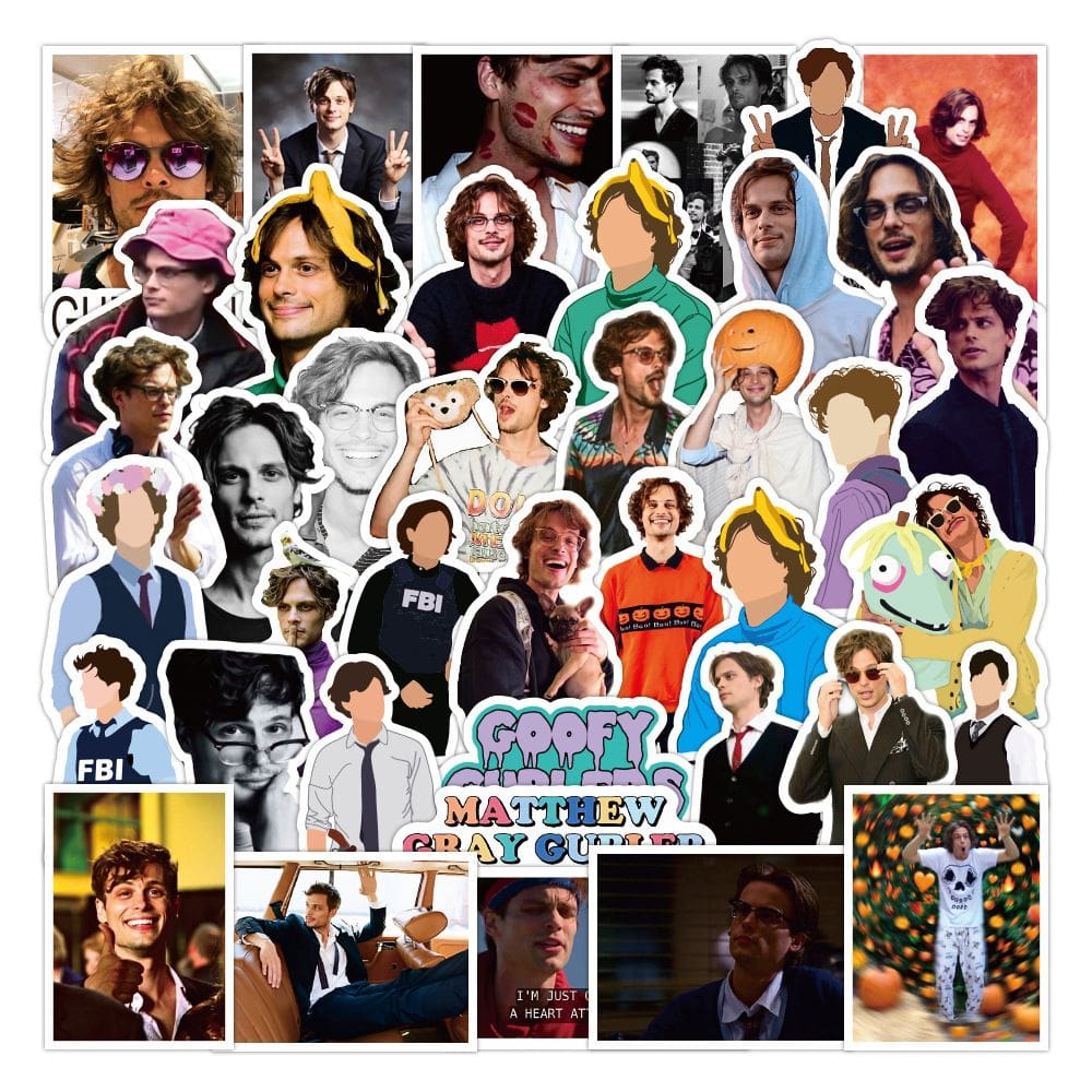 Adesivos Matthews Grays Anime à Prova de Vinil Impermeável 50 unidades