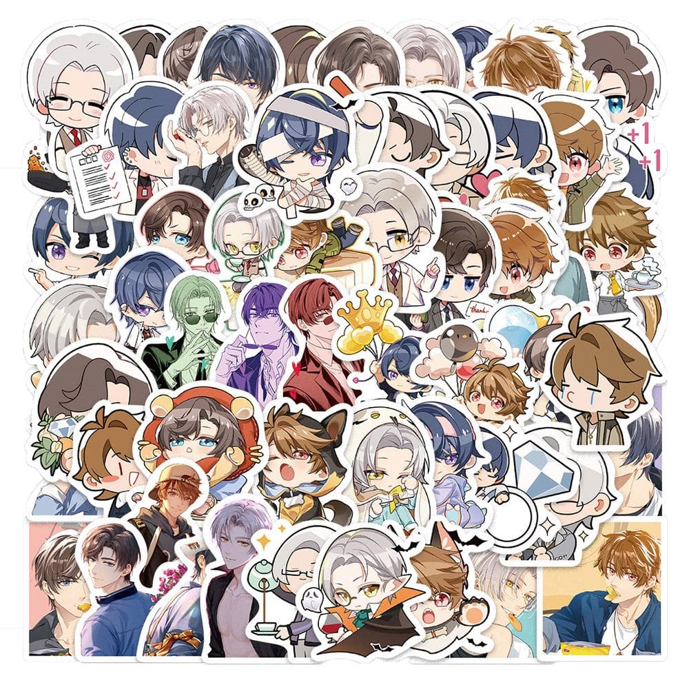 Adesivos de vinil impermeável Tears Of Themis, anime, 64 unidades