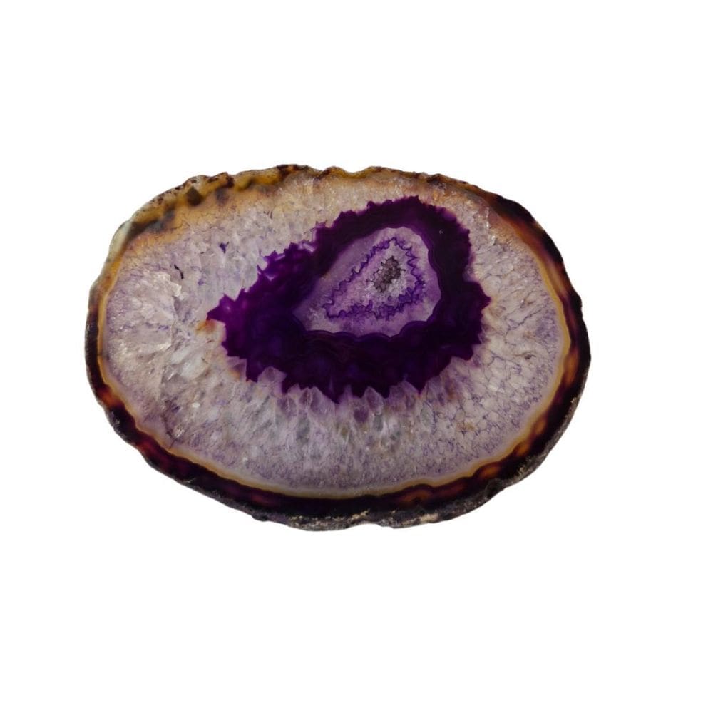 Pedra Natural Chapa De Ágata Roxa Decoração