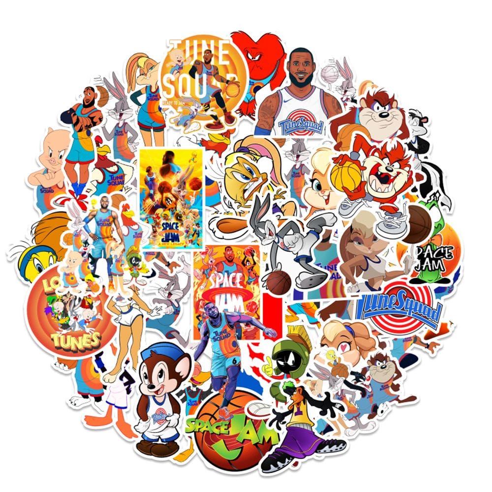 Adesivos Spaces Jams Vinil Waterproof Anime 50 unidades/lote