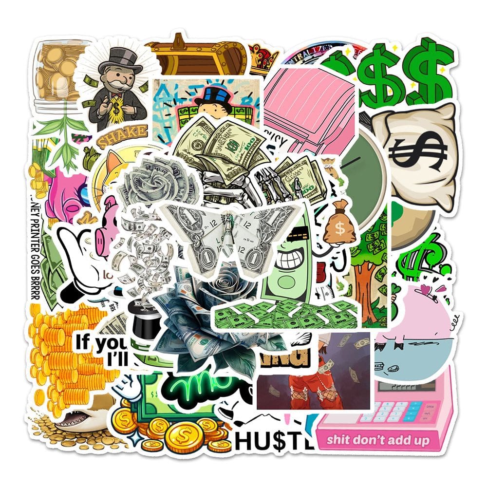 Adesivos Currencys Waterproof Vinyl Anime 54 unidades/lote 5-7 cm