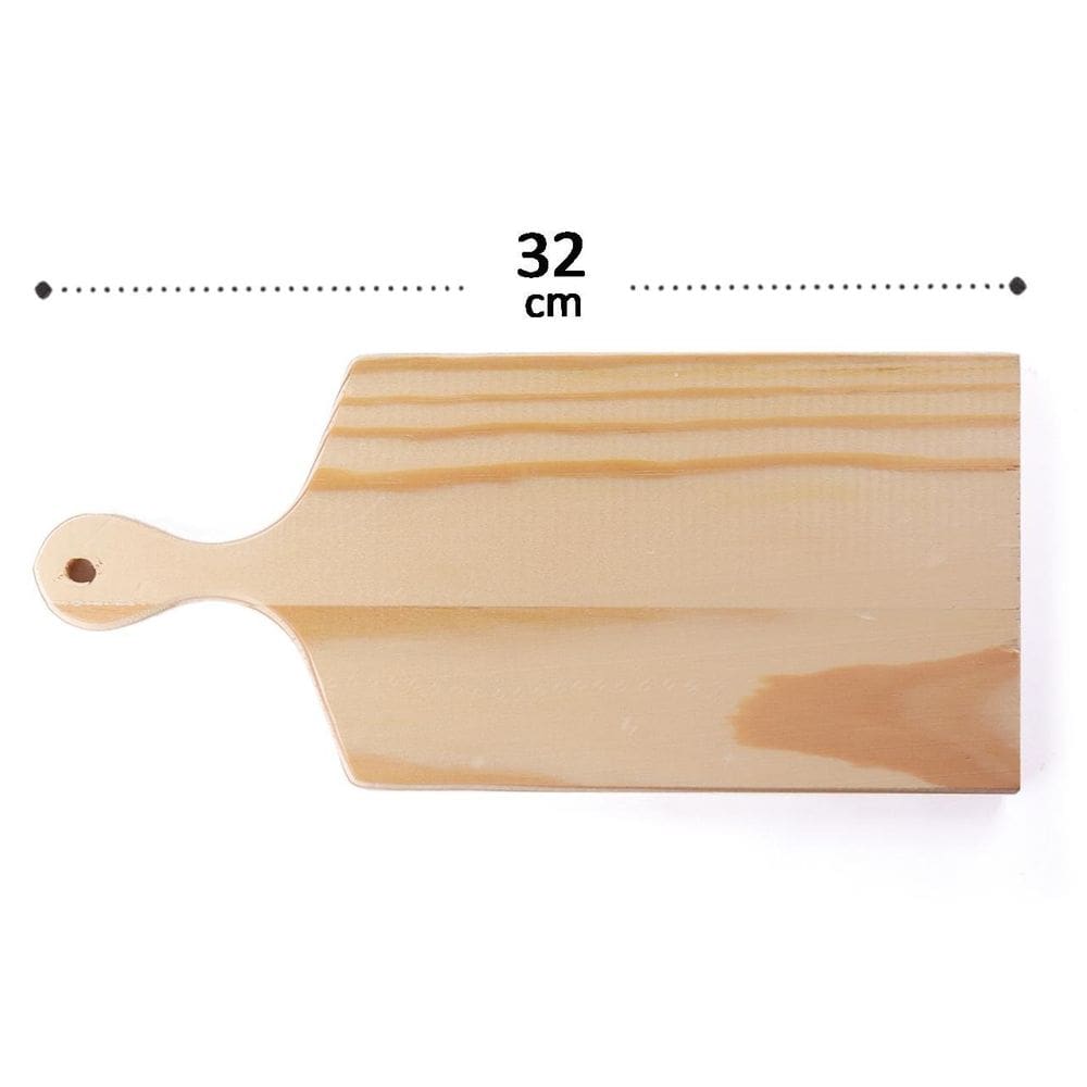 Tábua de Corte Madeira 14x32cm N.2 - Tudo em Caixa