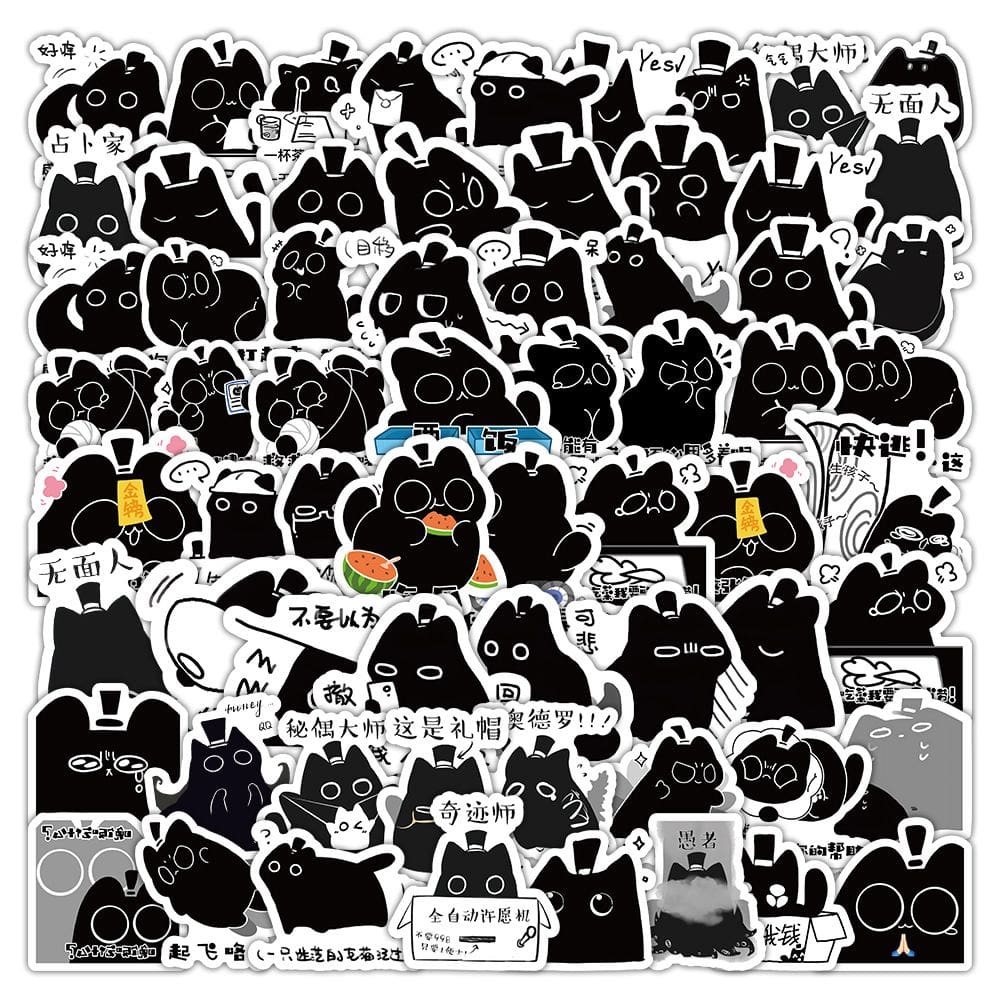 Adesivos Kleins Morettis em vinil impermeável Anime S 103 unidades