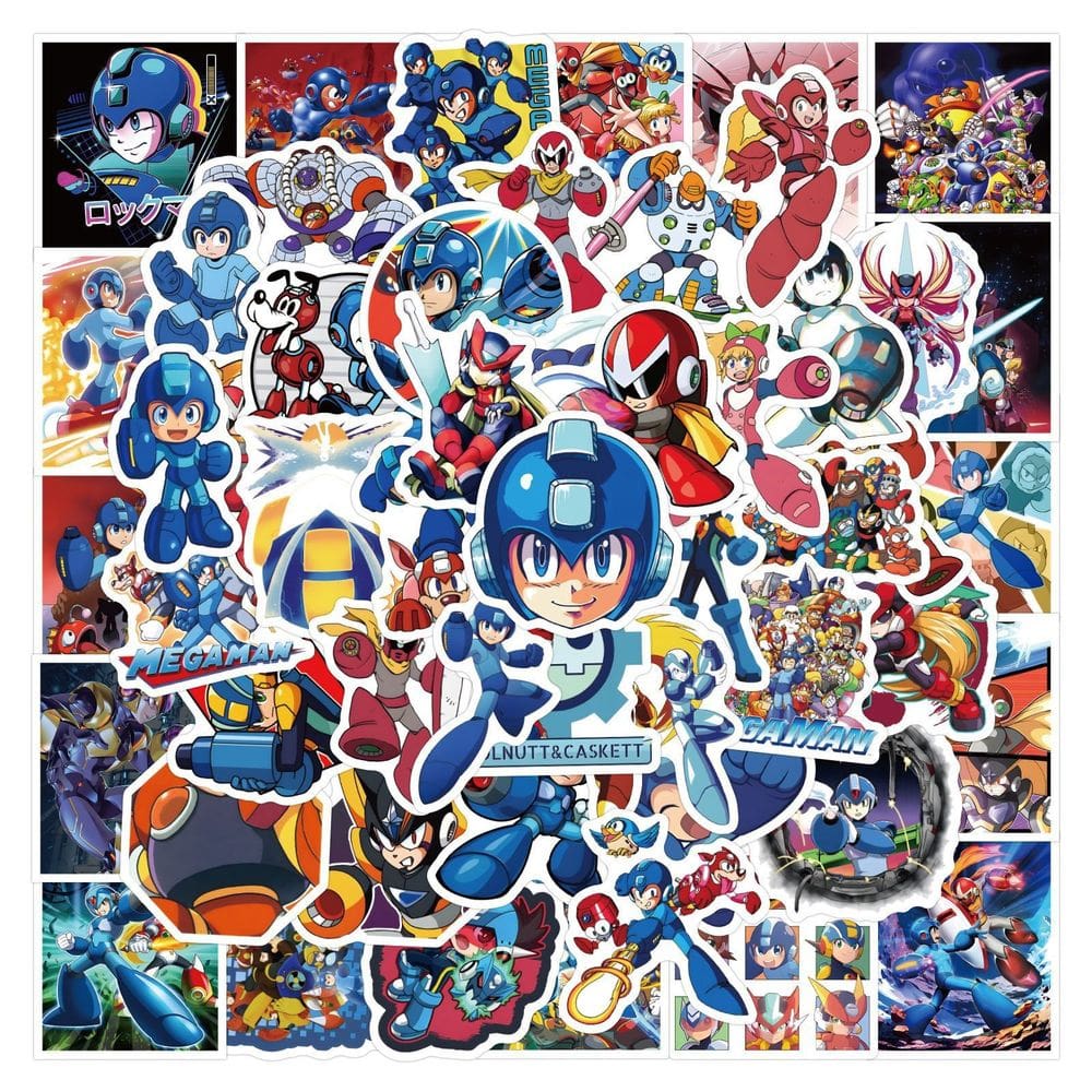 Adesivos Megas Mans, vinil impermeável, anime, 60 unidades, 5-7 cm