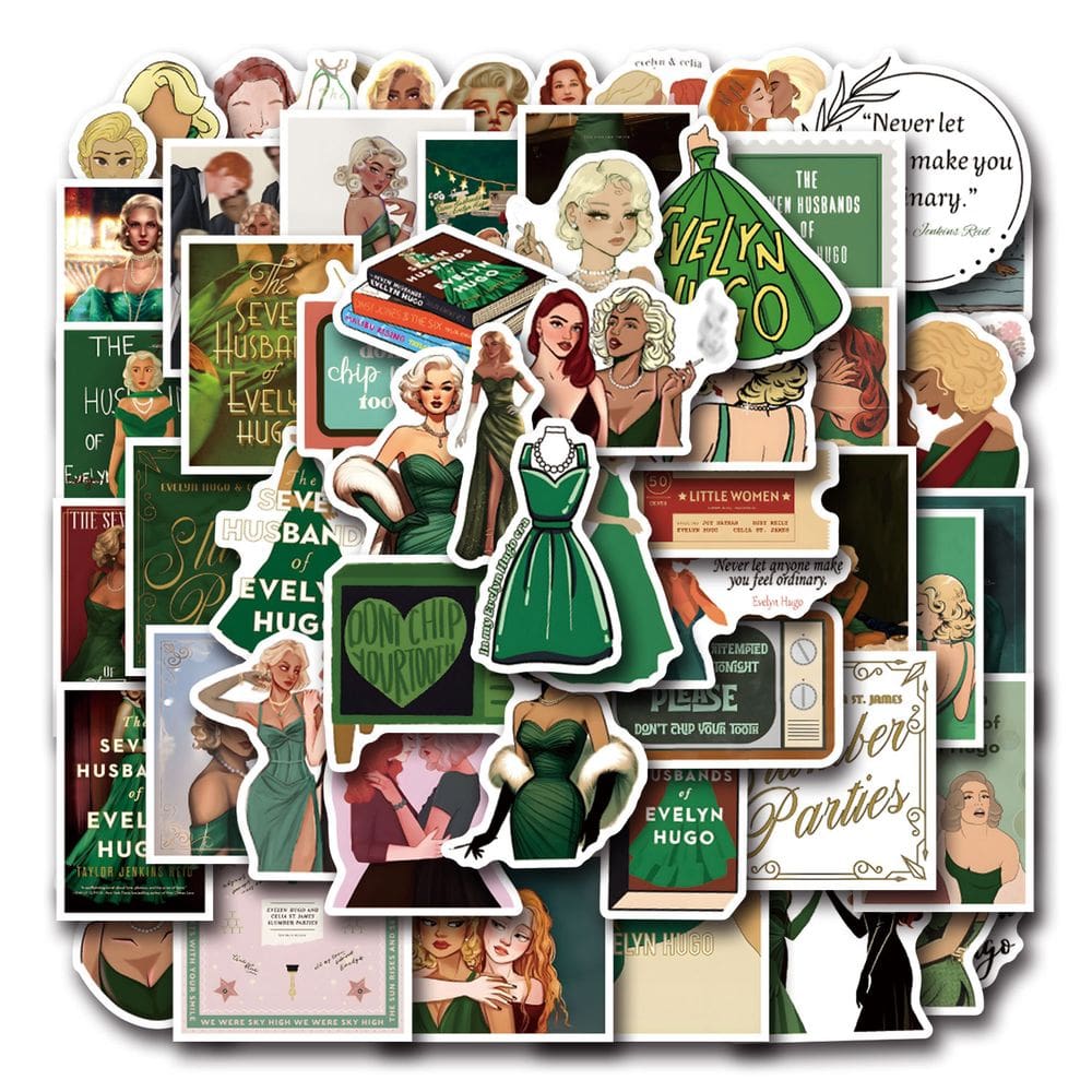 Adesivos Sevens Husbands Of Evelyns Hugos 55 unidades à prova d`água