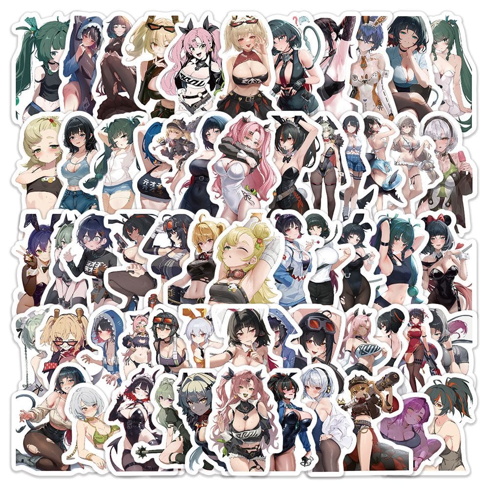 Adesivos Zenless Zones Zeros em vinil impermeável 60 unidades/lote