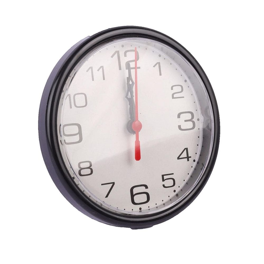 Relógio Analógico de Parede e Mesa 15cm Bco/pto - Tudo em Caixa