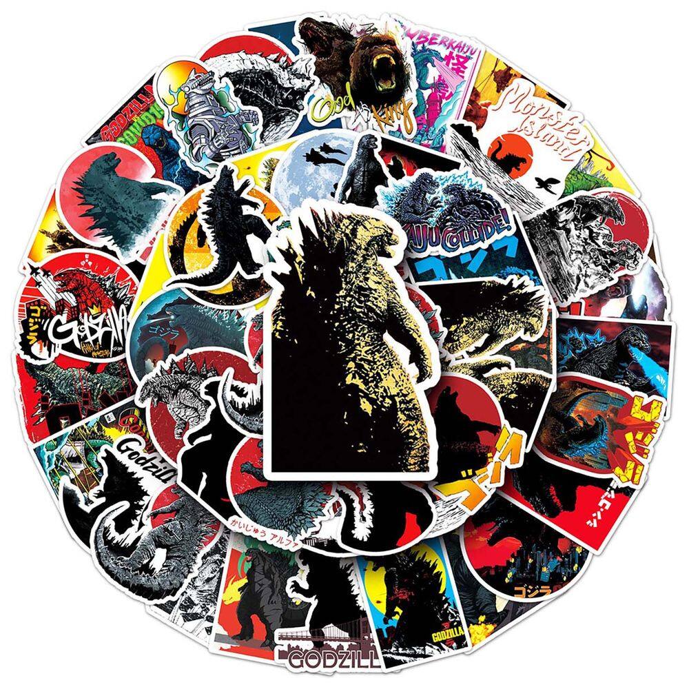 Pacote de adesivos Godzillass Anime Waterproof Vinyl 50 unidades