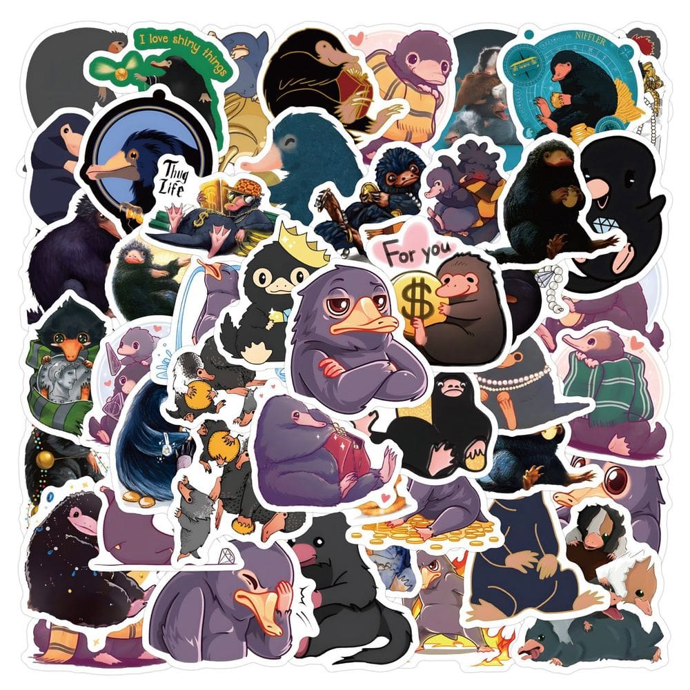 Adesivos Nifflers, vinil impermeável, anime, 60 unidades/lote, 5-7 cm