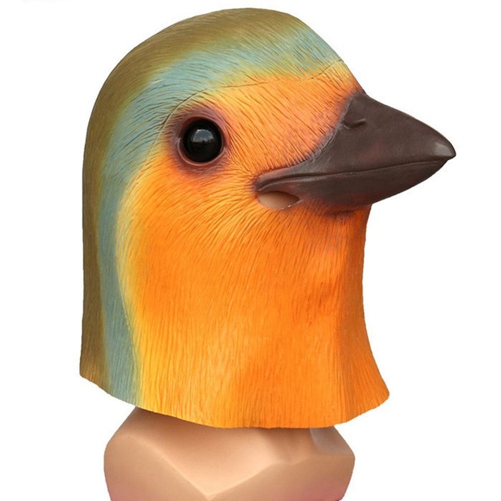 Máscara facial completa de látex Cosplay, chapelaria para animais para adultos