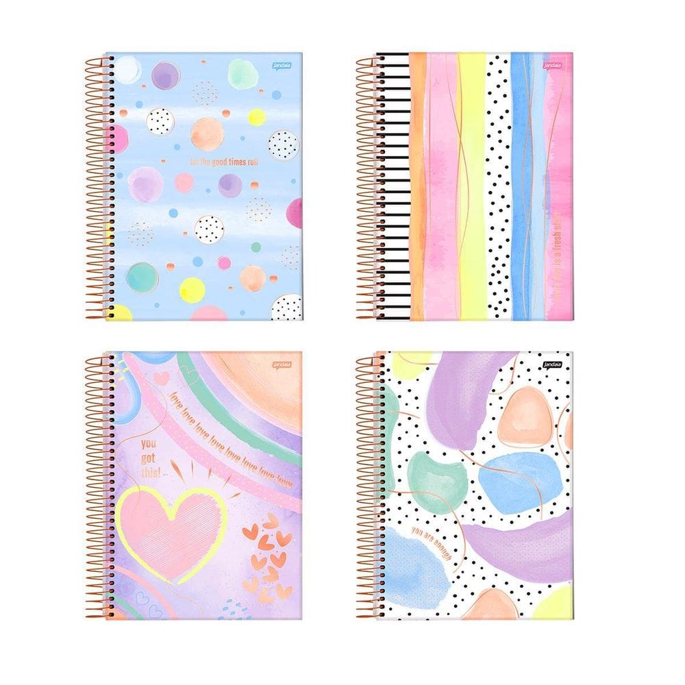 Caderno Espiral Universitário 8 Folhas La Creme
