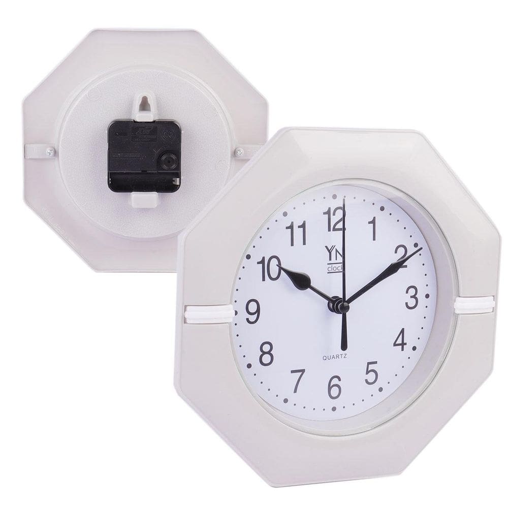 Relógio Analógico de Parede 19cm Octógono Color - Tudo em Caixa