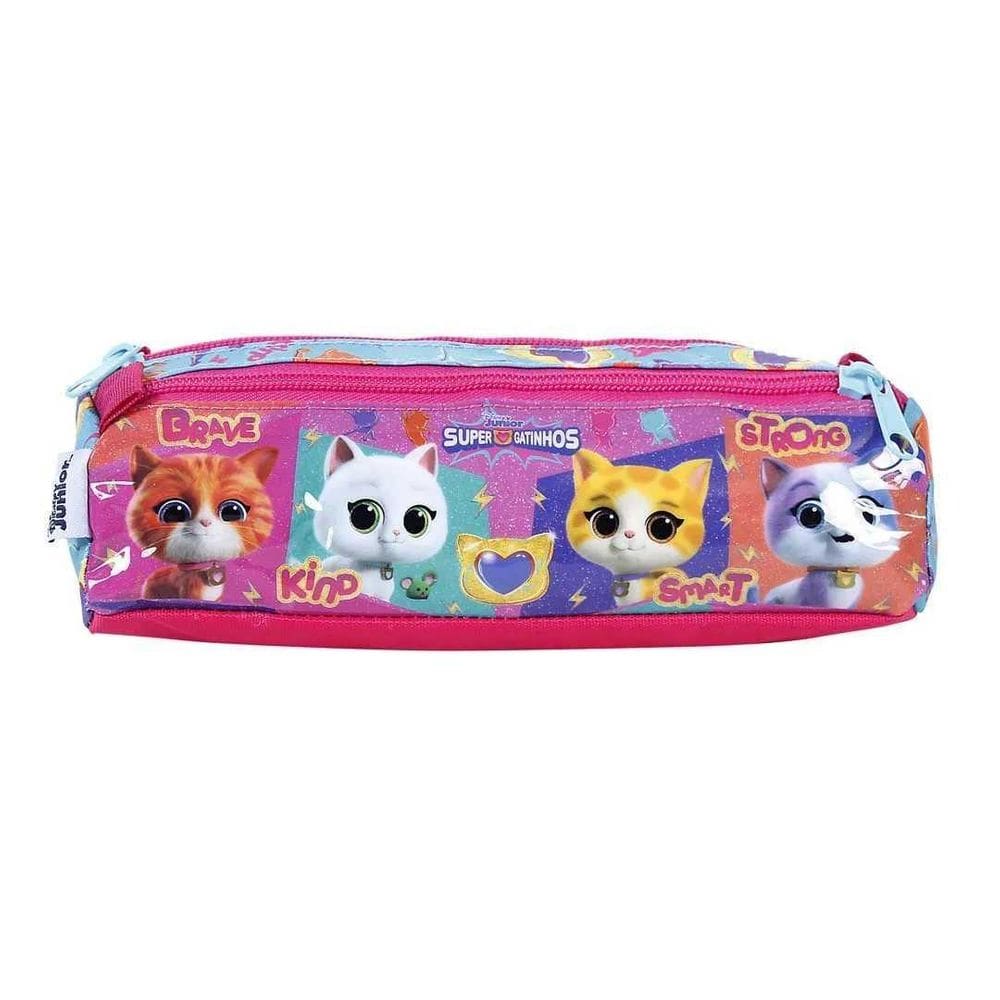 Estojo Triplo Soft Super Gatinhos Dermiwil