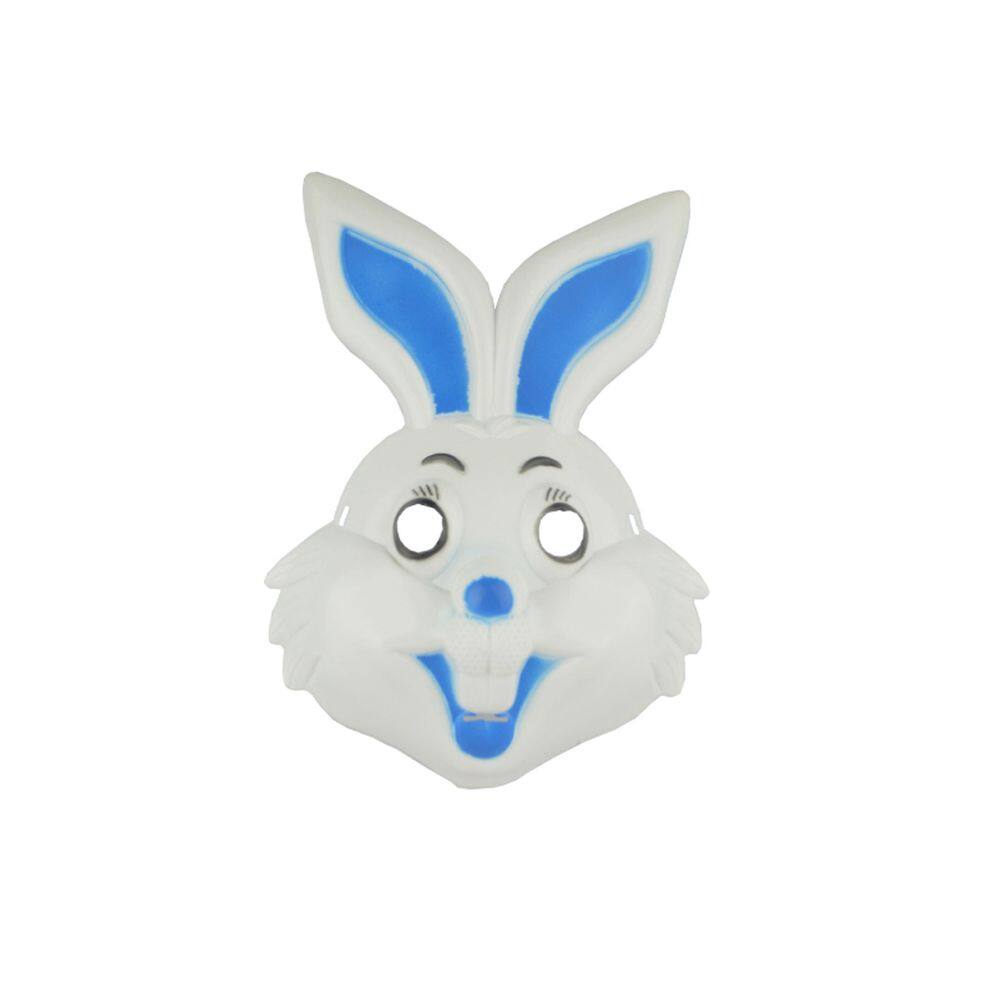 Máscara facial completa de Halloween Kids Lovely Rabbit em plástico