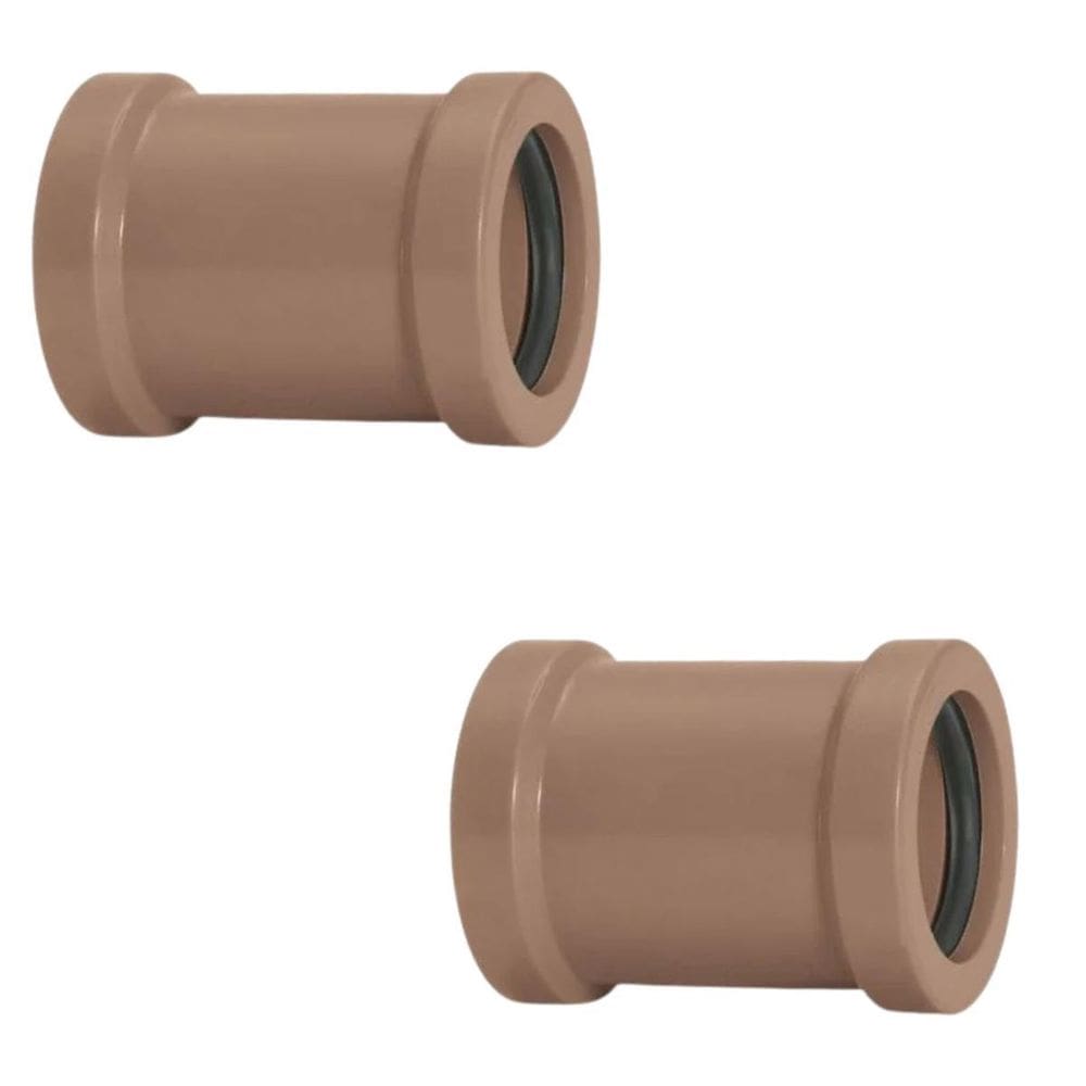 Luva De Correr 25Mm Pvc Encanamento Conexão Kit 02 Un