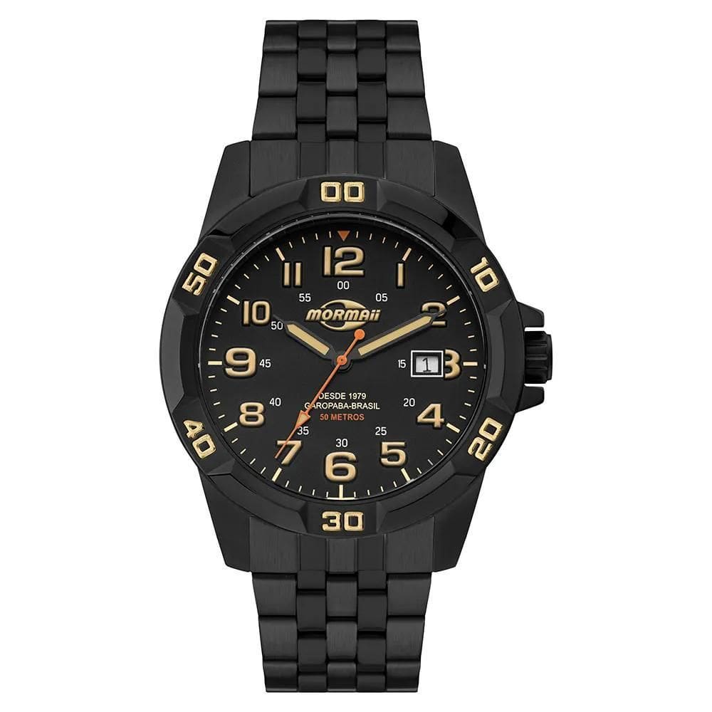 Relógio Mormaii Masculino Steel Basic Preto - MO2317AA/1P