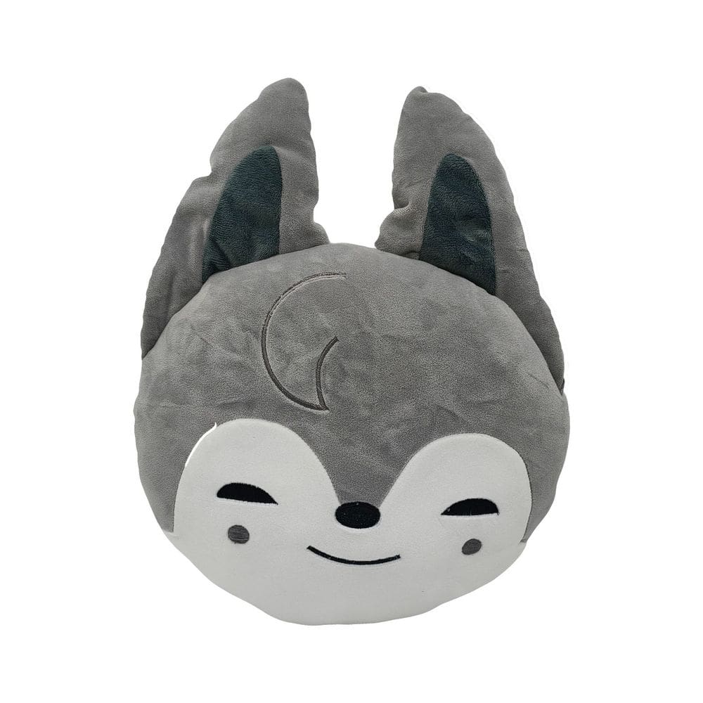 Boneca de brinquedo de pelúcia Grey Wolf Anime 28cm para crianças