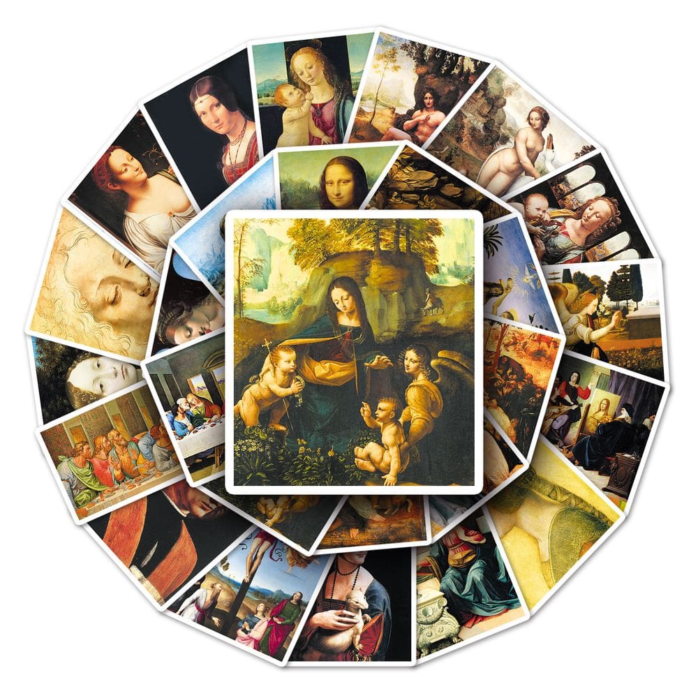 Pacote de adesivos Da Vinci Art Style Anime Waterproof (50 unidades)