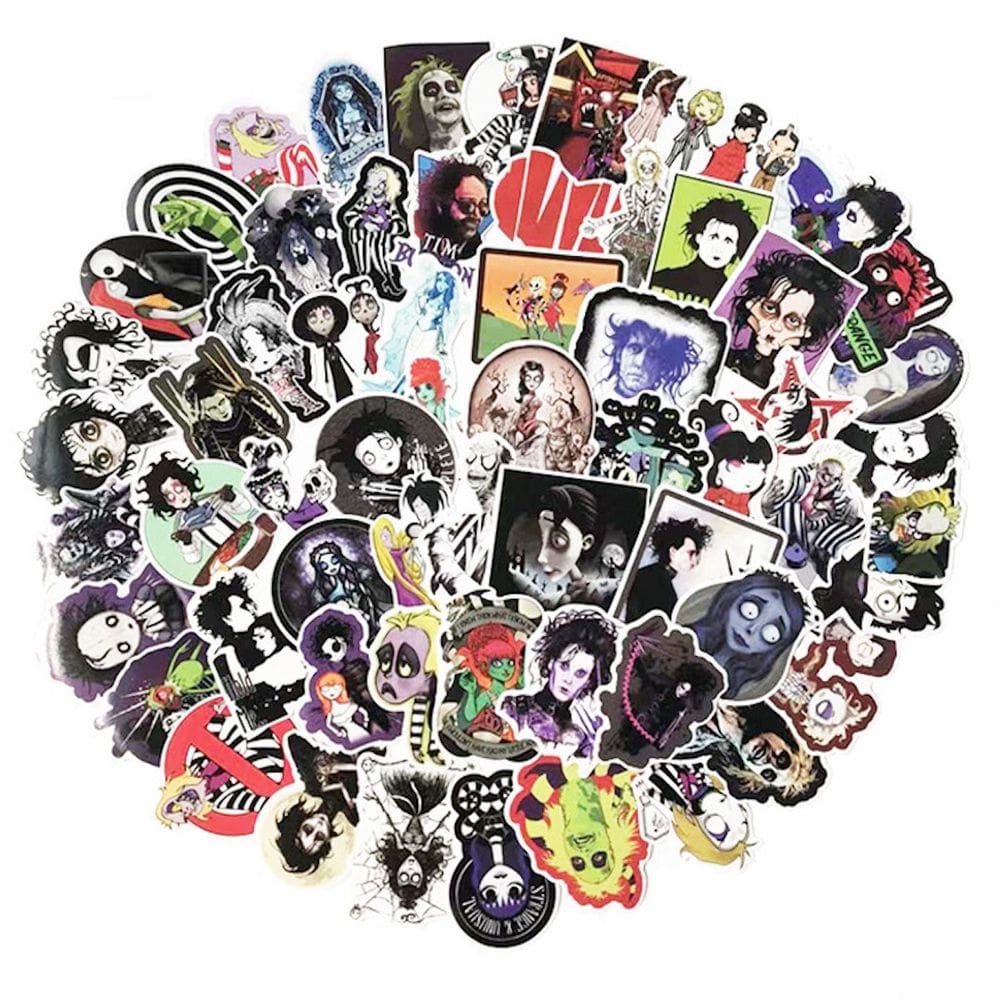 Adesivos Tim Burtons Edward Scissorhands Anime 61 unidades