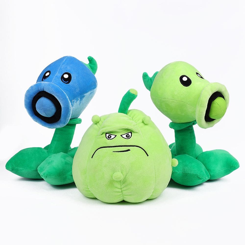 Conjunto de bonecas de pelúcia Plants Zombies de 30 cm para crianças e colecionadores