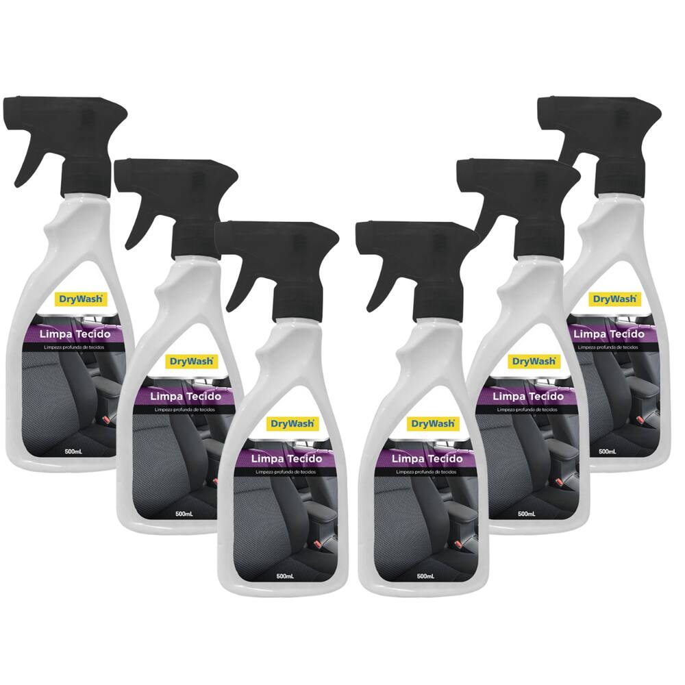 Kit com 6 Limpa Tecido DryWash 500mL