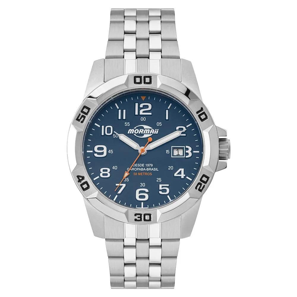 Relógio Mormaii Masculino Steel Basic Prata - MO2317AD/1A
