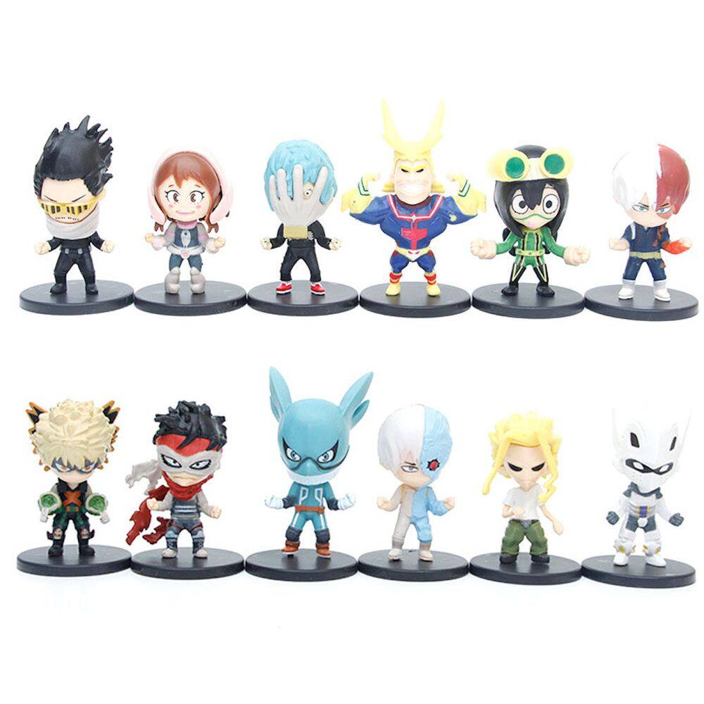 Figura de anime My Heros Academias Todorokis Shotos 7 cm 12 unidades