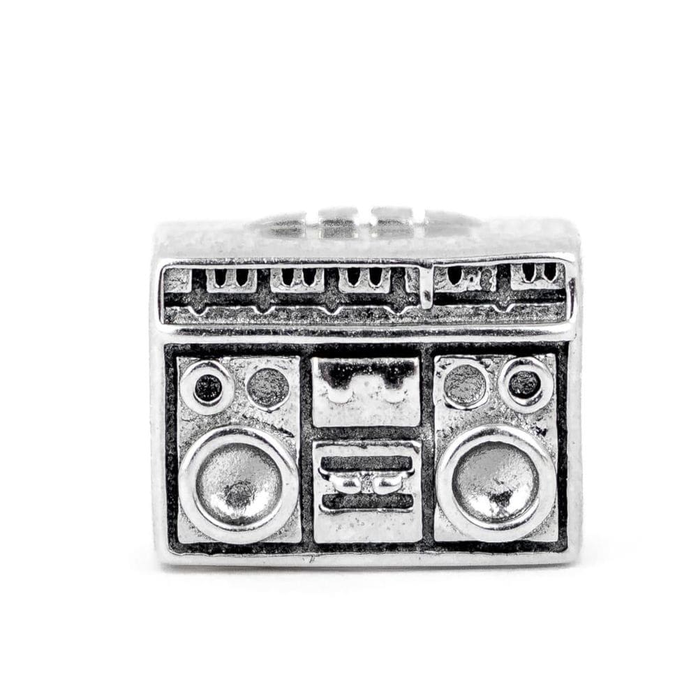 Berloque Charm Separador Rádio Em Prata 925