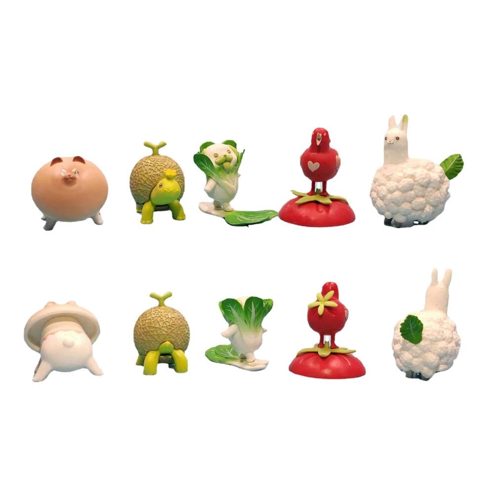 Coleção de brinquedos de figuras de anime Vegetable Elf, modelo de 5 unidades