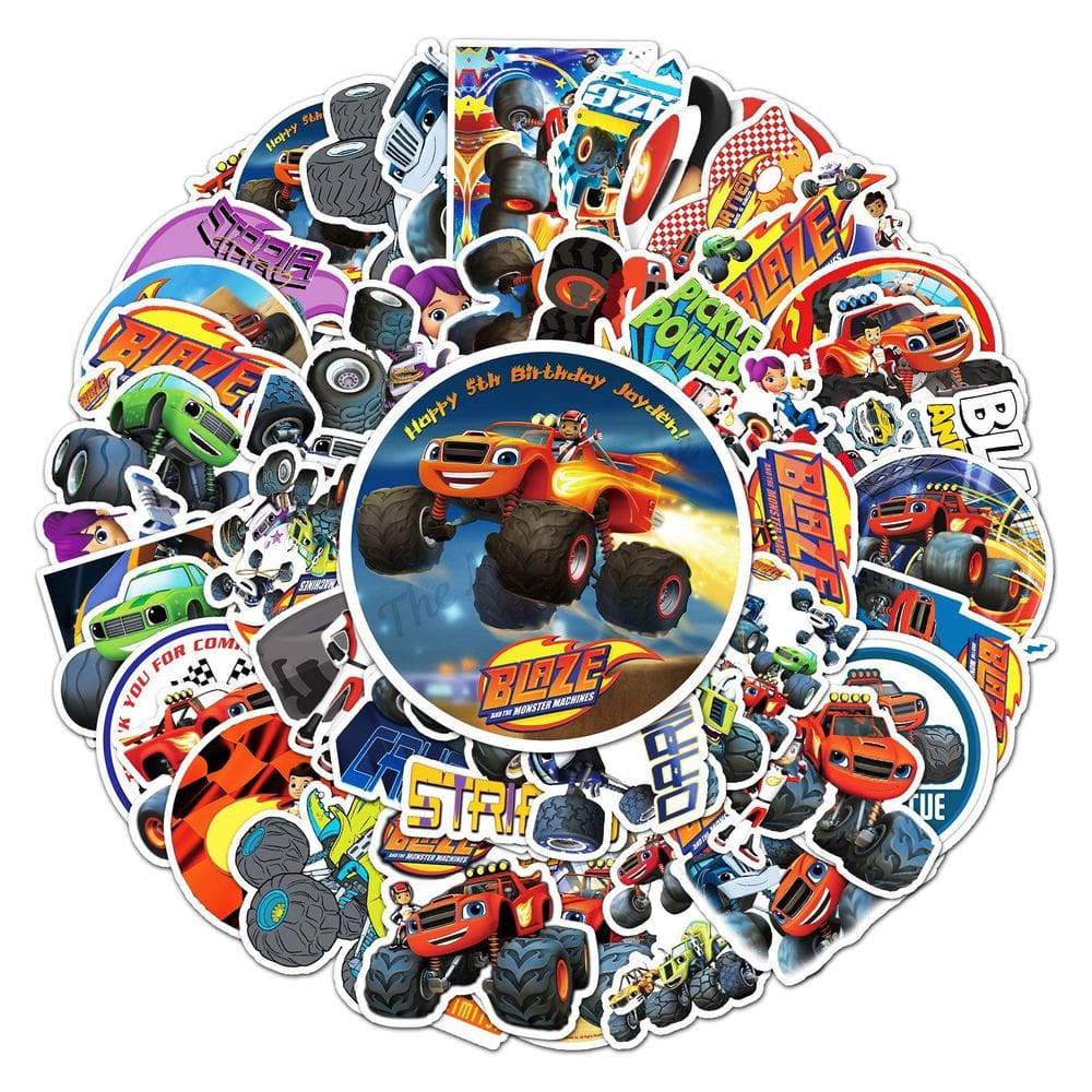 Pacote de adesivos Blazers Truck Anime Waterproof Vinyl 50 unidades