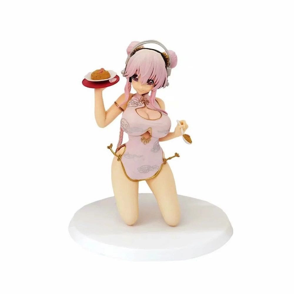 Brinquedo de boneco de anime Super Soniko Cheongsam 18 cm em PVC