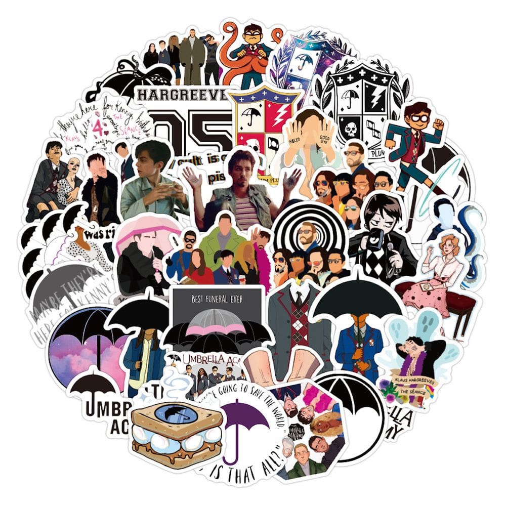 Stickers Academy Anime Umbrellas Cartoon 50 unidades de PVC