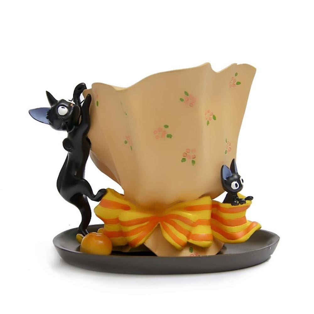 Figura Kiki`s Delivery Service Black Cat Bouquet Bread Pot