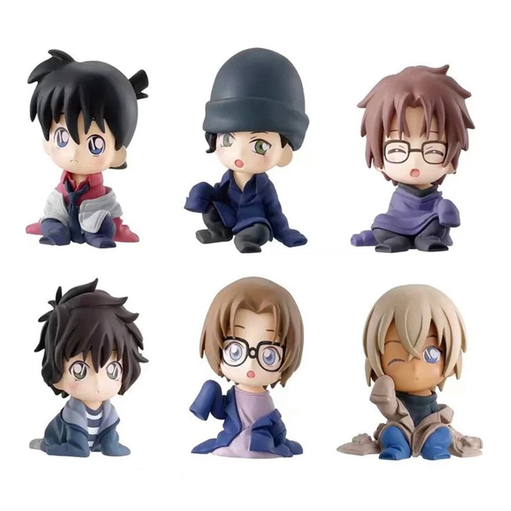 Figura de anime Toy Detectives Conans Edogawas 5 cm 6 unidades/lote