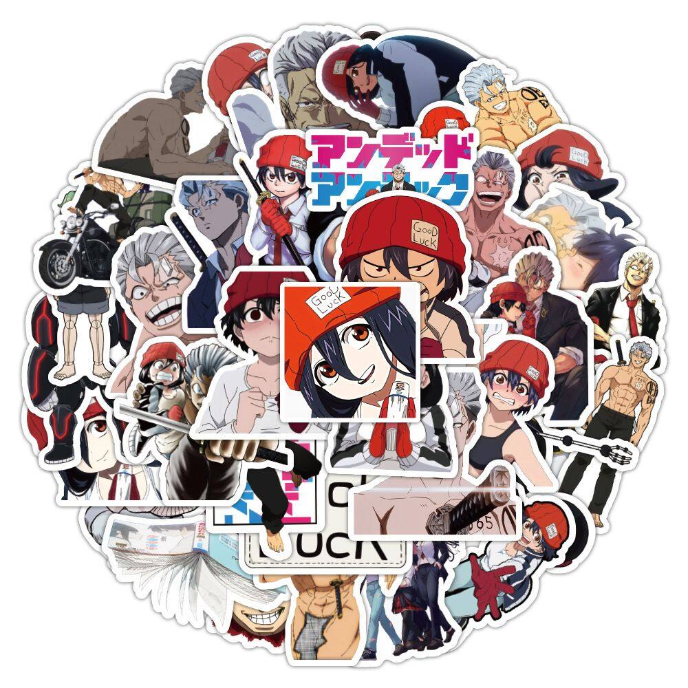 Adesivos Undeads Unlucks Anime Waterproof Vinyl S 50 unidades