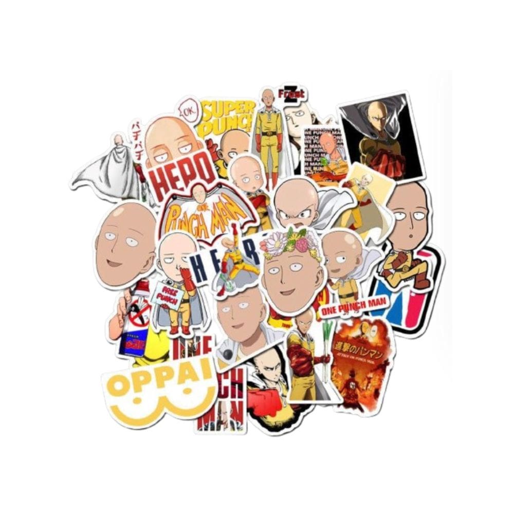Pacote de adesivos One Punch Man Anime 49 unidades de 3-8 cm