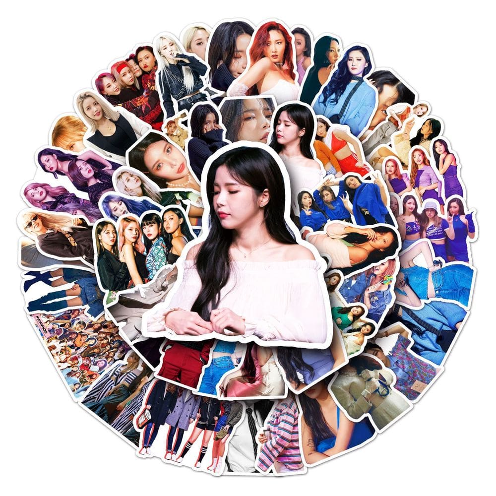 Adesivos de vinil impermeável Mamamoos Anime, 50 unidades/pacote