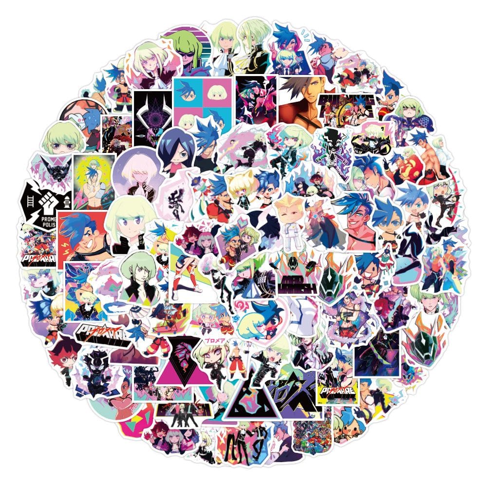 Pacote de adesivos Promyas Anime Waterproof Vinyl 100 unidades