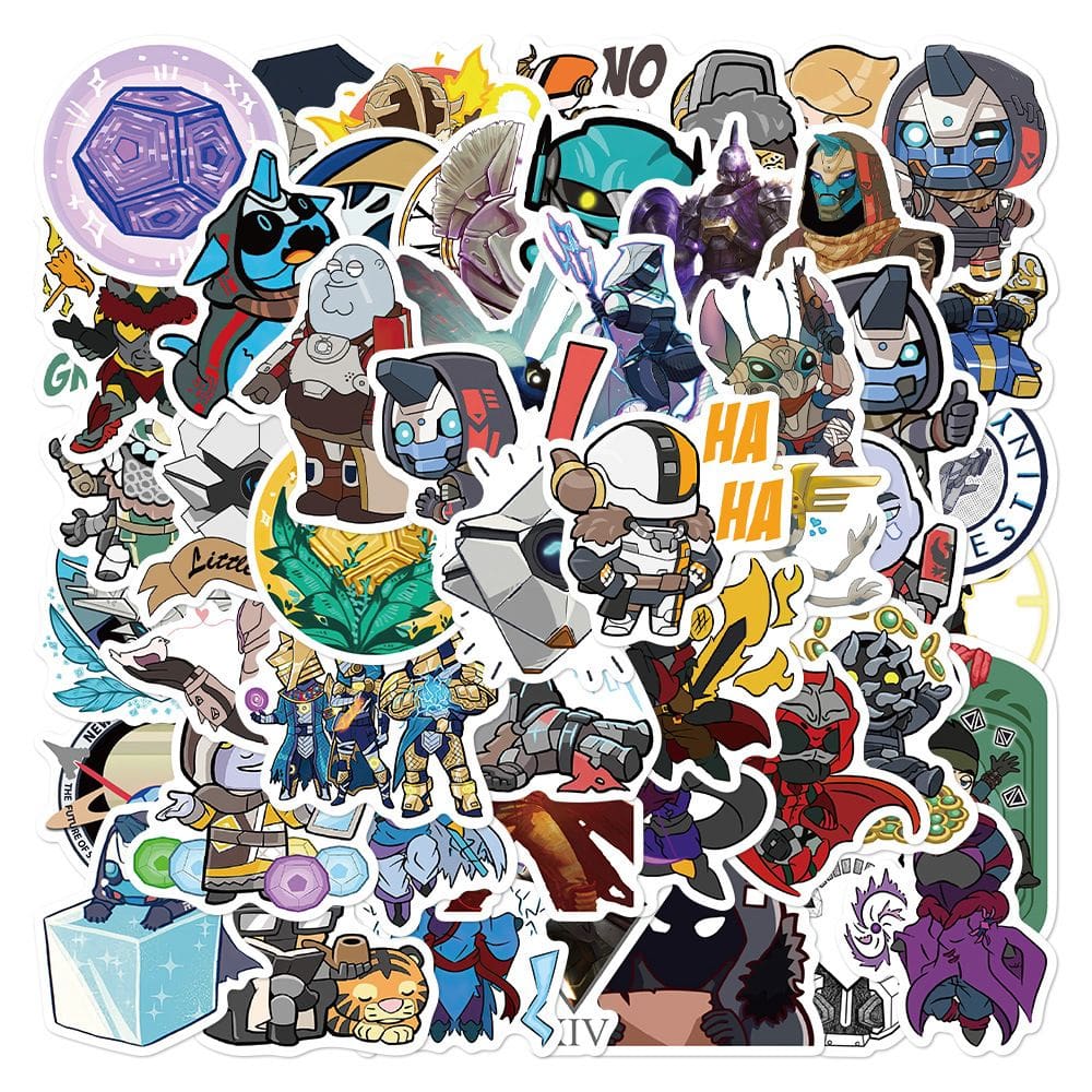 Adesivos de vinil impermeável Destinys Anime 50 unidades/lote de 5 a 7 cm