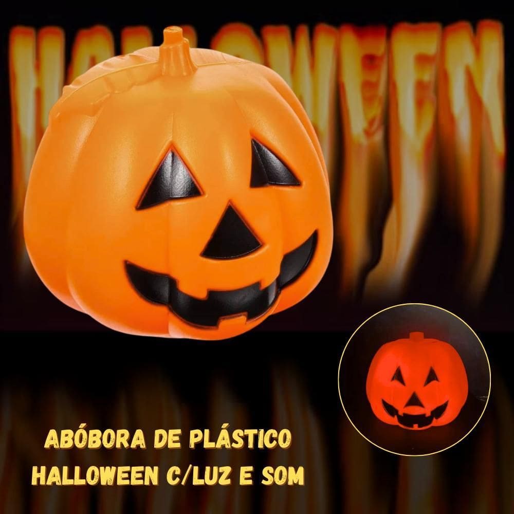 Abóbora De Plastico Yoss Halloween C/Luz E Som Ref: Hlw6028