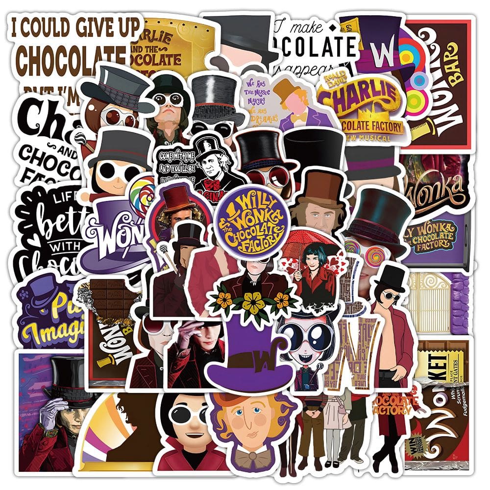 Adesivos Charlies Chocolates Factory Waterproof V 50 unidades